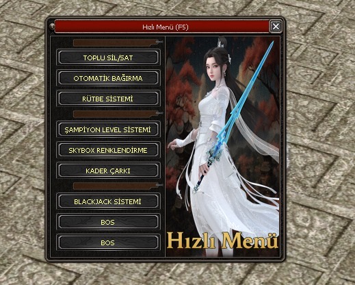 F5 Hızlı Menü
